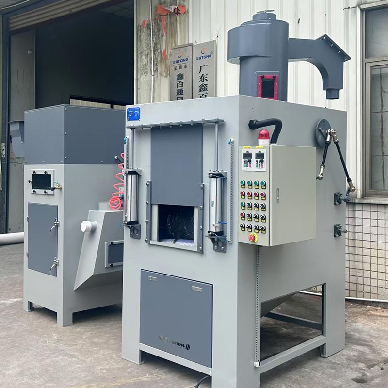 深圳百超生產廠家制造的轉盤式自動噴砂機設備實拍圖片 深圳百超生產廠家制造的轉盤式自動噴砂機設備實拍圖片