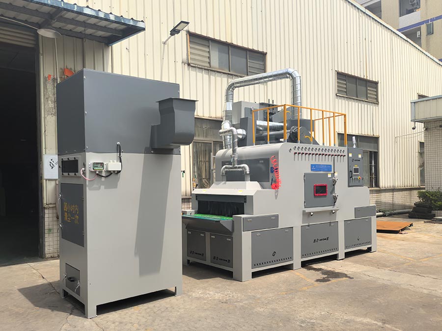 深圳百超生產(chǎn)廠家制造的輸送式自動(dòng)噴砂機(jī)設(shè)備實(shí)拍圖片 深圳百超生產(chǎn)廠家制造的輸送式自動(dòng)噴砂機(jī)設(shè)備實(shí)拍圖片