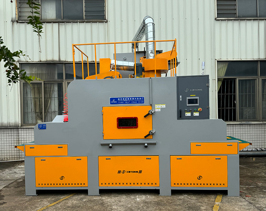 深圳百超機械輸送式自動除銹噴砂機 深圳百超機械輸送式自動除銹噴砂機