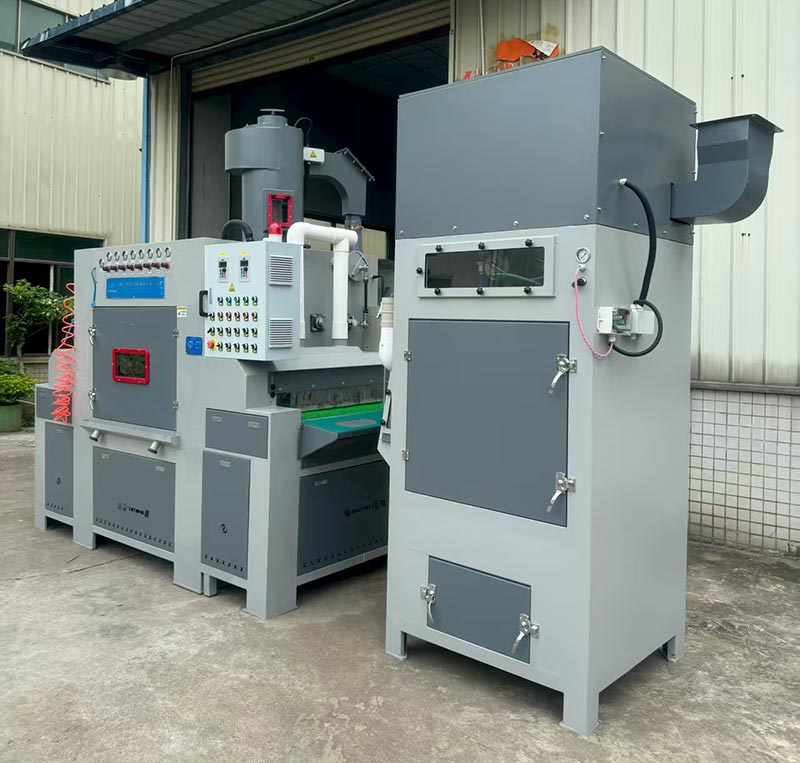 深圳百超機械輸送式自動噴砂機 深圳百超機械輸送式自動噴砂機