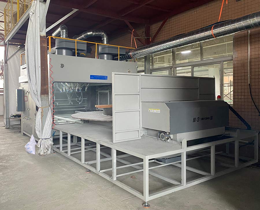 深圳百超機械臺車模具噴砂機 深圳百超機械臺車模具噴砂機